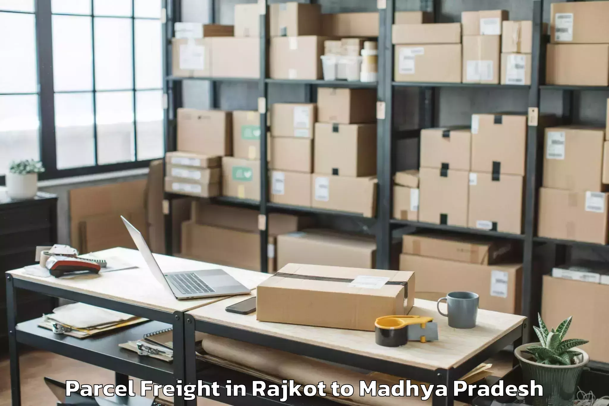 Quality Rajkot to Pithampur Parcel Freight